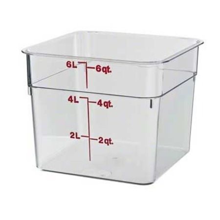 STANTON TRADING Food Storage Square 8 Qt Clear Polycarbonate PCS-8